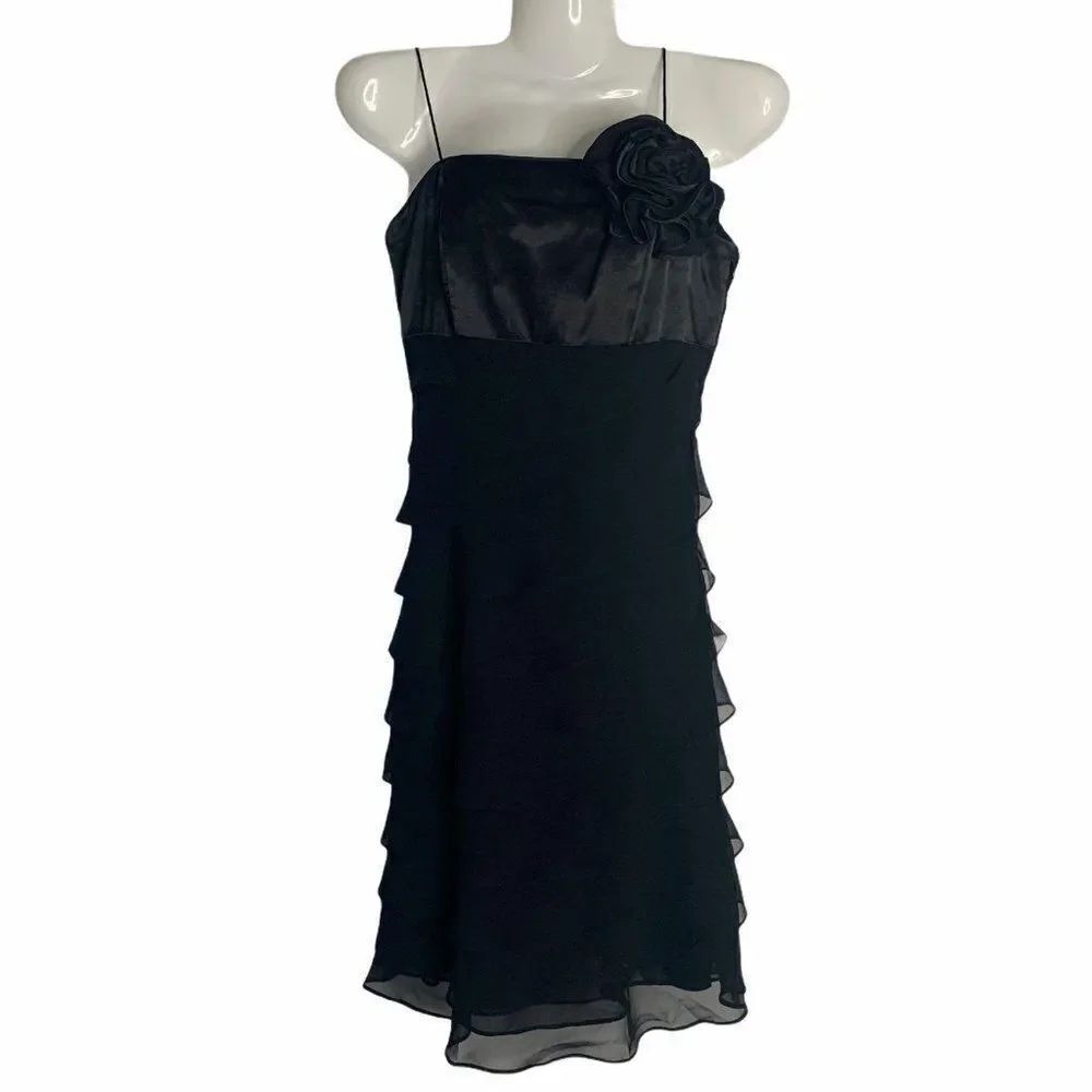White House Black Market Cocktail Dress 00 Black